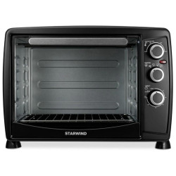 Мини-печь Starwind SMO2045 35л. 1500Вт черный/серебристый