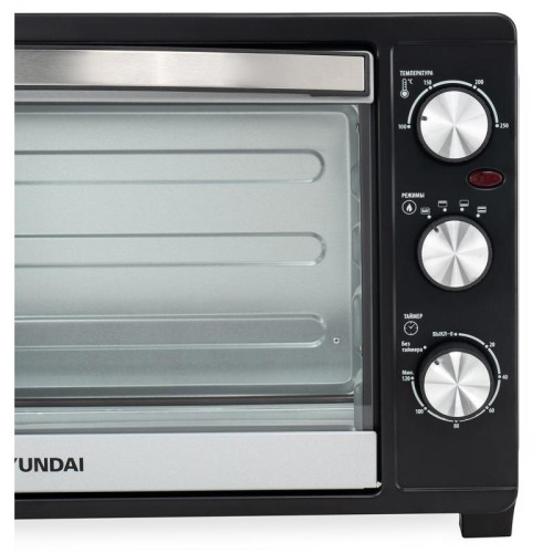 Мини-печь Hyundai MIO-HY074 30л. 1500Вт серебристый/черный