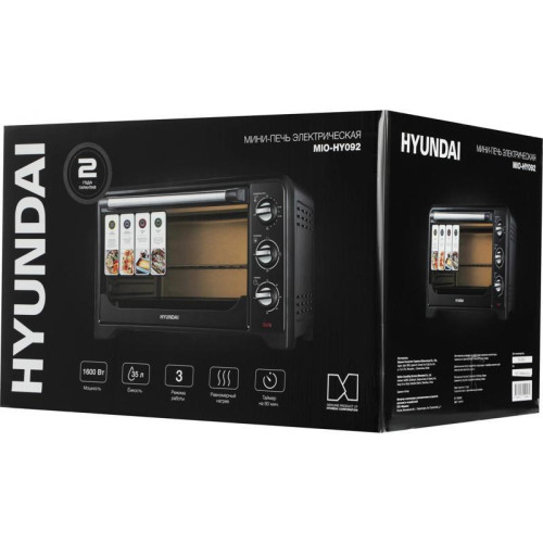 Мини-печь Hyundai MIO-HY092 35л. 1600Вт черный