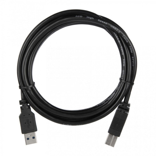 Кабель ACD Кабель ACD-U3ABM-20L  ACD-U3ABM-20L  USB 3.0, A male - B male, ТТХ:  ACD-U3ABM-20L  (7/0.12BC+HDPE)*1P+ (7/0.12BC+HDPE)*2C+7/0.12BC+AL *2P +7/0.16BC*2C+AL+7/0.12BC+B(80/0.12AL)PVC5.5, Черный, 2м (742088)