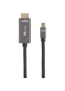 Кабель/ Кабель miniDisplayPort M-> HDMI M 4K@60Hz 1.8m Telecom,оплетка (TA562M-1.8M)