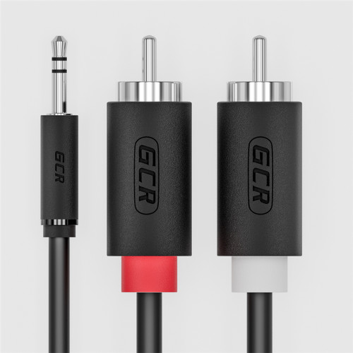 Greenconnect Кабель-переходник аудио 20.0m jack 3,5mm / 2 х RCA , черный, M/M, GCR-51731 Greenconnect Кабель-переходник аудио 20.0m jack 3,5mm / 2 х RCA , черный, M/M, GCR-51731