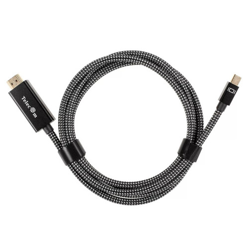 Кабель/ Кабель miniDisplayPort M-> HDMI M 4K@120Hz/8K@30Hz 1.8m Telecom,оплетка (TA820M-1.8M) Кабель/ Кабель miniDisplayPort M-> HDMI M 4K@120Hz/8K@30Hz 1.8m Telecom,оплетка (TA820M-1.8M)