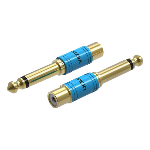 Переходник Vention jack 6.35 mm M/RCA F