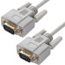 Greenconnect Кабель COM RS-232 порта соединительный 3 m GCR-DB9CM2M-3m, 9M / 9M Premium, серый, пластиковый пакет