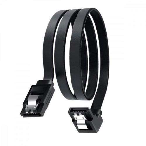 Кабель/ Кабель GoPower SATA (m)-SATA (m) 0.5м силикон ver.3.0 черный в пакете (1/250)