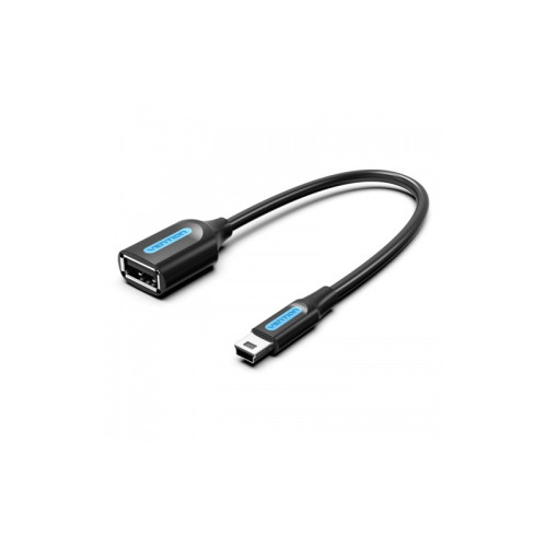 Адаптер переходник Vention OTG USB 2.0 AF/mini B 5pin - 0.15м