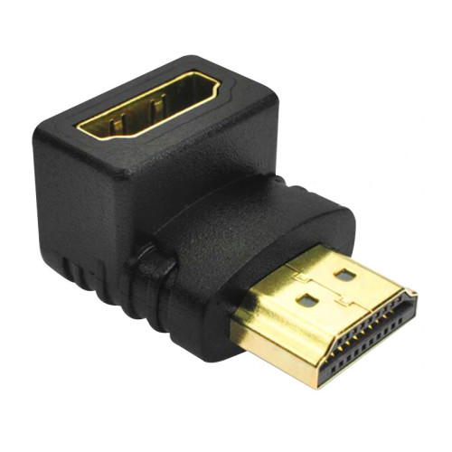 Greenconnect Переходник HDMI-HDMI  19M / 19F верхний угол, GCR-CV304