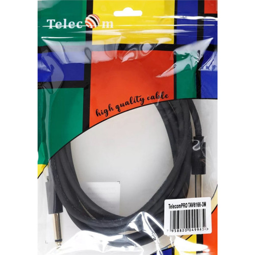 Кабель/ Кабель-соединит 6.35ST(M)/6.35 ST(M), 3м, Telecom PRO <TAV6166-3M>