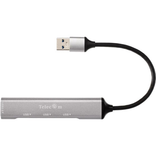 Переходник/ Переходник USB 3.0 -->USB3.0+3 USB2.0, Aluminum Shell, 0.2м Telecom <TA308U>