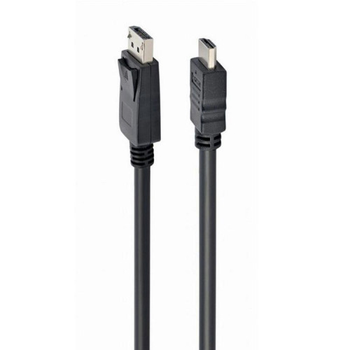 Кабель DisplayPort-HDMI Cablexpert CC-DP-HDMI-1M 1м, 20M/19M, черный, экран, пакет (CC-DP-HDMI-1M) (079990) {100}