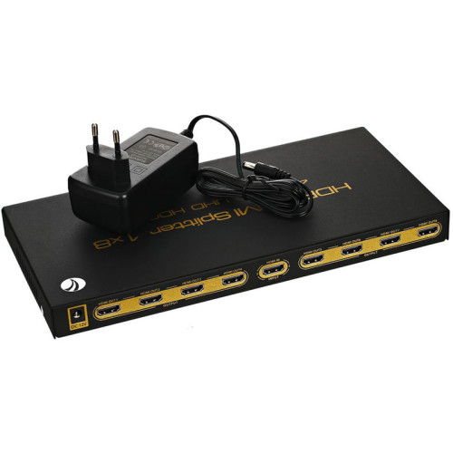 Разветвитель/ Разветвитель VCOM <DD428> HDMI Splitter (1in -> 8out, ver2.0)