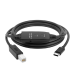 GCR PRO Кабель активный 7.5m Type-C / BM USB 2.0, черный, с усилителем сигнала, разъём для доп.питания, 28/24 AWG, GCR-55516