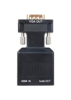 Переходник/ Переходник HDMI(F) --> VGA(M)+audio,1080*60Hz, VCOM <CA336A>