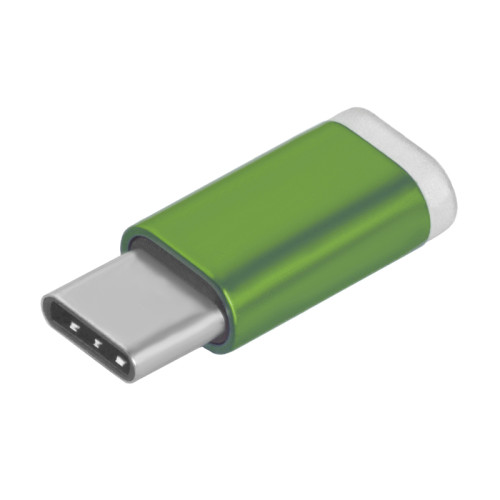 Greenconnect Переходник USB Type C на micro USB 2.0, M/F, Greenconnect, зелёный, GCR-UC3U2MF-Green