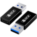 GCR Адаптер-переходник USB 3.0 (USB 3.2 Gen 1) на TypeC, M/F, черный, 5 Гбит/с, GCR-54945 GCR Адаптер-переходник USB 3.0 (USB 3.2 Gen 1) на TypeC, M/F, черный, 5 Гбит/с, GCR-54945