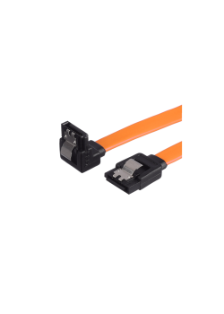 Кабель GoPower SATA (m)-SATA (m) 0.5м силикон ver.3.0 оранжевый в пакете (1/250)
