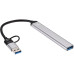 Адаптер/ Адаптер TypeC+adapter-->USB3.0+2USB2,0+SD+TF, VCOM <DH297>