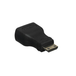 Переходник/ Переходник GoPower HDMI (f)-miniHDMI (m) ver.1.4 черный Premium Zip-Lock c подвесом (1/500)