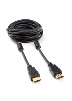 Кабель HDMI Cablexpert CCF2-HDMI4-15 4,5м, v2.0, 19M/19M, черный, позол.разъемы, экран, 2 ферр кольца, пакет (272269)