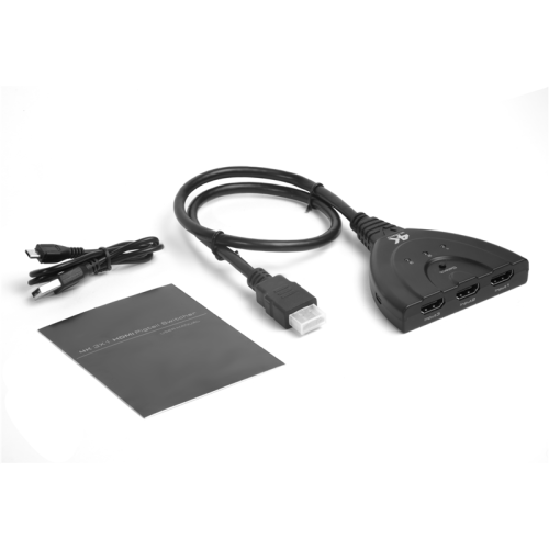 Greenconnect Переключатель HDMI 3 к 1 + USB port серия Greenline Greenconnect Переключатель HDMI 3 к 1 + USB port серия Greenline