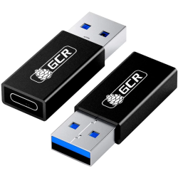 GCR Адаптер-переходник USB 3.0 (USB 3.2 Gen 1) на TypeC, M/F, черный, 5 Гбит/с, GCR-54945