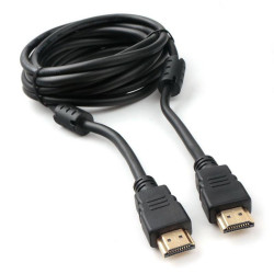 Кабель HDMI Cablexpert CCF2-HDMI4-10 3м, v2.0, 19M/19M, черный, позол.разъемы, экран, 2 ферр кольца, пакет (272252)