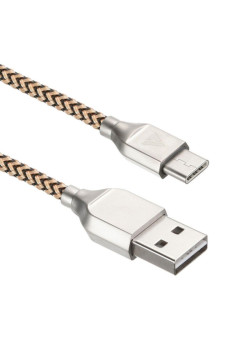 Кабели USB ACD USB кабель ACD-Titan Type-C ; USB-A Нейлон, 1м, желто-черный (ACD-U927-C2Y) (550922)