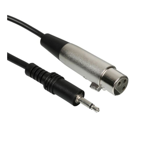 Кабель/ Кабель AUX GoPower Jack 3.5mm (m)-XLR 3м ПВХ черный Premium Zip-Lock c подвесом (1/50)