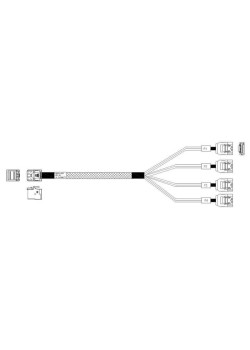 Кабель Amphenol RHS36-4395,   HDmSAS SFF8643 -to- 4*SATA, Crossover, 75cm