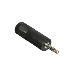 Переходник/ Переходник GoPower Jack 3.5mm (m)-Jack 6.3mm (f) черный Premium Zip-Lock c подвесом (1/500)