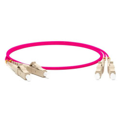 Кабель Hyperline  FC-D2-504-LC/PR-LC/PR-H-2M-LSZH-MG Патч-корд волоконно-оптический (шнур) MM 50/125, OM4, LC-LC, duplex, 10G/40G, LSZH, 2м (050588)