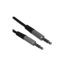 Кабель/ Кабель AUX GoPower Jack 3.5mm (m)-Jack 3.5mm (m) 5м ПВХ черный Premium Zip-Lock c подвесом (1/50)