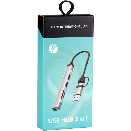 Адаптер/ Адаптер TypeC+adapter-->USB3.0+2USB2,0+SD+TF, VCOM <DH297> Адаптер/ Адаптер TypeC+adapter-->USB3.0+2USB2,0+SD+TF, VCOM <DH297>