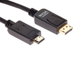 Кабель-переходник/ Кабель-переходник DisplayPort M-> HDMI M 4K@60Hz 1.8m VCOM (CG609-1.8M)