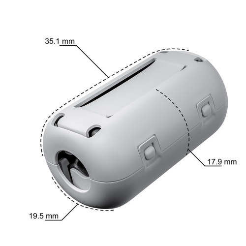 GCR Фильтр ферритовый сборный OD 7.3, белый (100 шт), GCR-53104