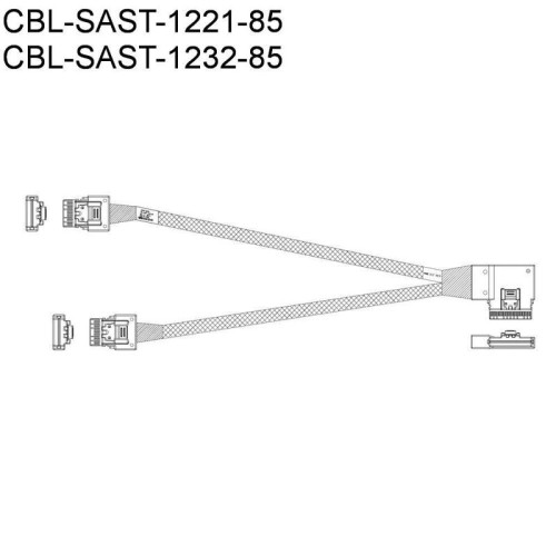Кабель SuperMicro CBL-KIT-220U-TNR-22N Cable Kit with 11 NVMe cables for X12 Ultra 220U-TNR