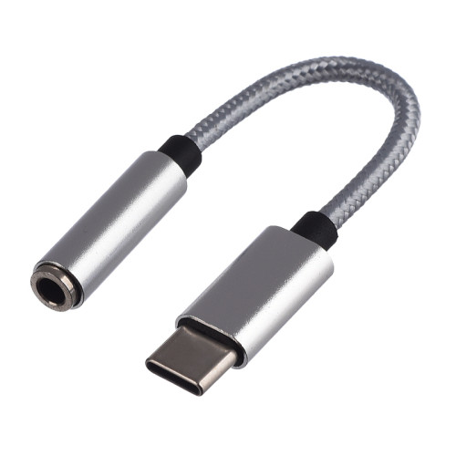 Переходник AUX GoPower Jack 3.5mm (f)-Type-C (m) 0.1м ПВХ белый (1/250)