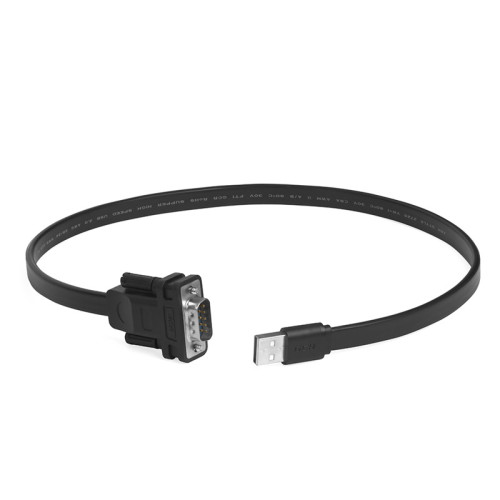 Greenconnect Конвертер-переходник 1.0m плоский, черный, 28/26 AWG, USB 2.0 AM / DB9 RS-232 PROF GCR-UOC5M-BCG-1.0m, чипсет PL2303RA Greenconnect Конвертер-переходник 1.0m плоский, черный, 28/26 AWG, USB 2.0 AM / DB9 RS-232 PROF GCR-UOC5M-BCG-1.0m, чипсет PL2303RA