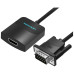 Мультимедиа конвертер Vention VGA + аудио > HDMI, гибкий, черный Мультимедиа конвертер Vention VGA + аудио > HDMI, гибкий, черный
