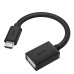 GCR PRO Адаптер переходник OTG 0.75m USB, microB 5pin/AF, черный, морозостойкий, GCR-55591