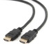 Кабель HDMI Cablexpert CC-HDMI4-6, 1.8м, v1.4, 19M/19M, черный, позол.разъемы, экран, пакет {100}
