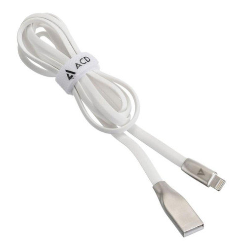 Кабели USB ACD USB кабель ACD-Infinity Lightning ; USB-A TPE, 1.2м, белый (ACD-U922-P5W)