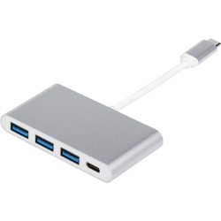 Переходник  Type-C(m) <=> 3xUSB 3.0(f) + Type-C(f), 0.1 м