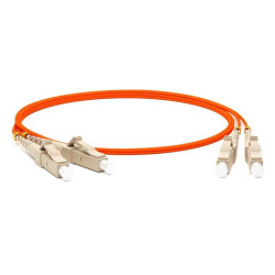 Кабель Hyperline  FC-D2-50-LC/PR-LC/PR-H-2M-LSZH-OR Патч-корд волоконно-оптический (шнур) MM 50/125, OM2, LC-LC, 2.0 мм, duplex, LSZH, 2 м (002419)