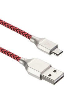 Кабели USB ACD USB кабель ACD-Titan MicroUSB ; USB-A Нейлон, 1м, красно-черный (ACD-U927-M1R)