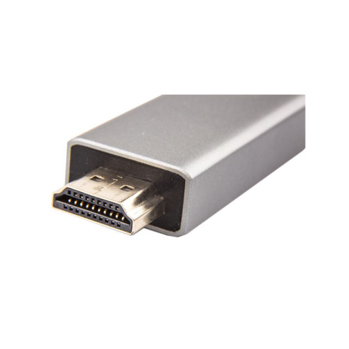 Кабель-адаптер/ Кабель-адаптер USB 3.1 Type-Cm --> HDMI A(m) 4K@60Hz, 1.8m , PD, Alum Shell,VCOM <CU423MCPD-1.8M>