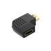 GCR Переходник HDMI - HDMI 19M / 19F угловой 90 градусов, GC-CV306