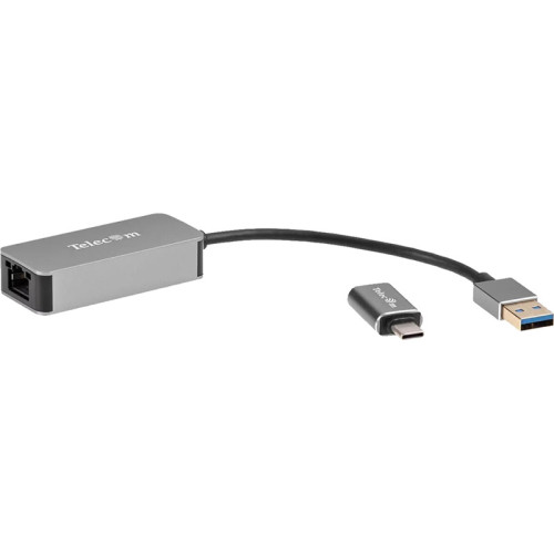 Кабель-переходник/ Кабель-переходник USB 3.0-->RJ-45 2.5G Ethernet, and TypeC адаптер 0.15м Telecom <TU325M> Кабель-переходник/ Кабель-переходник USB 3.0-->RJ-45 2.5G Ethernet, and TypeC адаптер 0.15м Telecom <TU325M>