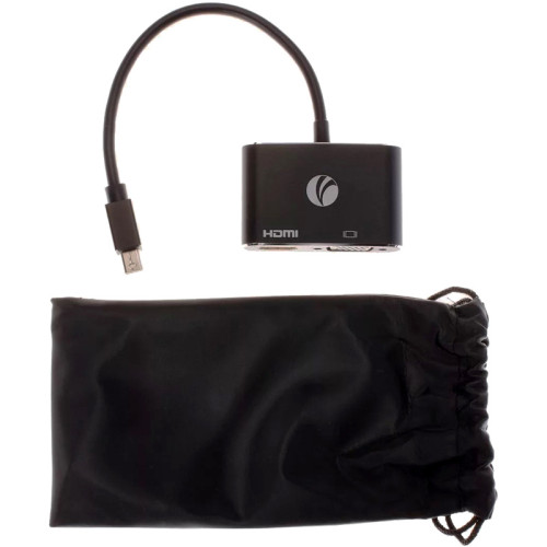 Кабель-переходник/ Кабель-переходник miniDisplayPort(M) ---> HDMI(F)+VGA(F)4K@30Hz VCOM Allum shell<CG646M-0.15> Кабель-переходник/ Кабель-переходник miniDisplayPort(M) ---> HDMI(F)+VGA(F)4K@30Hz VCOM Allum shell<CG646M-0.15>
